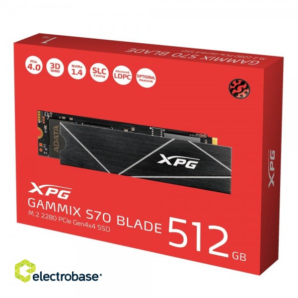 XPG GAMMIX S70 BLADE M.2 512 GB PCI Express 4.0 3D NAND NVMe image 6