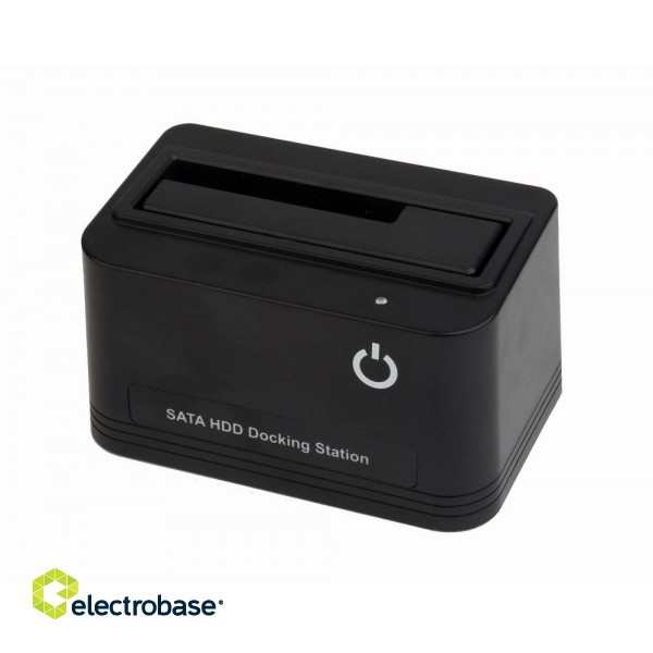 Gembird HD32-U2S-5 docking station for 2.5 "and 3.5" hard drives USB 2.0 Type-A Black фото 1