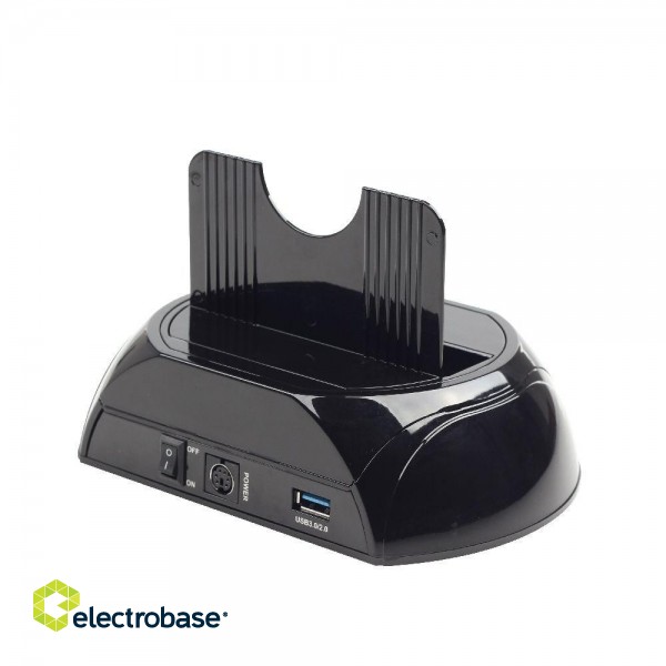 Gembird HD32-U3S-2 storage drive docking station Black фото 3