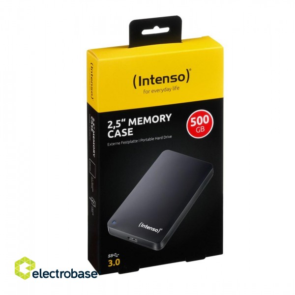 Intenso Memory Case 2.5" USB 3.0 external hard drive 500 GB Black image 3