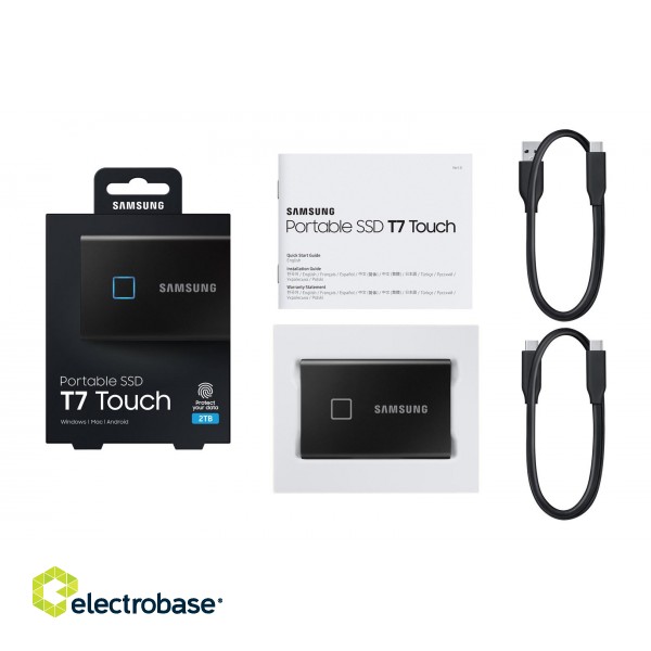 Samsung Portable SSD T7 Touch 2TB - Black фото 1