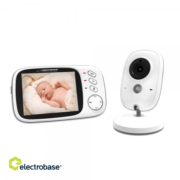 Esperanza EHM002 LCD Baby Monitor 3,2" White фото 1