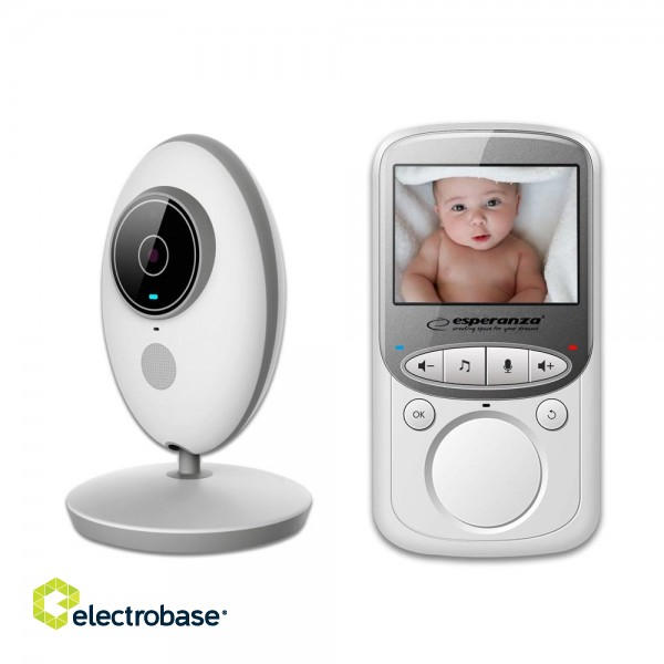 Esperanza EHM003 LCD Baby Monitor 2.4" White image 1