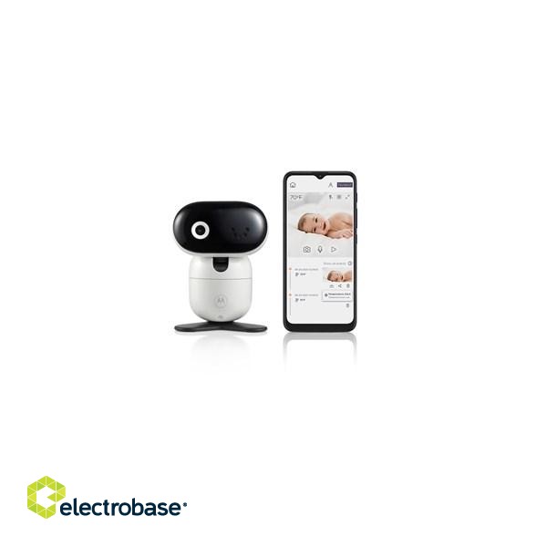 Motorola | L | Remote pan, tilt and zoom; Two-way talk; Secure and private connection; 24-hour event monitoring  and streaming; Wi-Fi connectivity for in-home and on-the-go viewing; Room temperature monitoring; Infrared night vision; High sensitivity micr