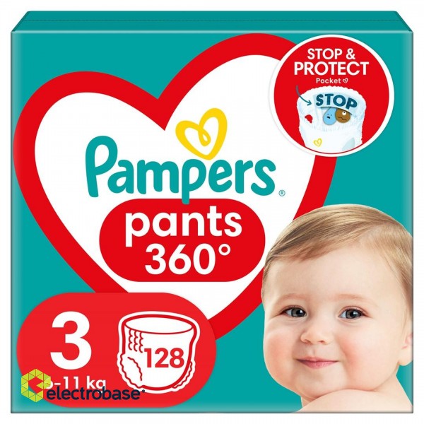 Pampers Pants Boy/Girl 3 128 pc(s) paveikslėlis 1