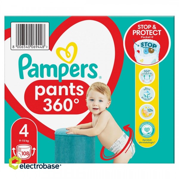 Pampers Pants Boy/Girl 4 108 pc(s) image 3