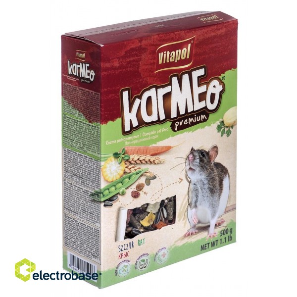 VITAPOL Karmeo Premium - rat food - 500g paveikslėlis 2