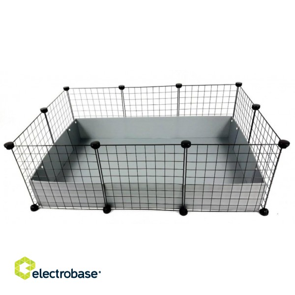 C&C Modular cage 3x2 110x75 cm guinea pig, hedgehog, silver grey