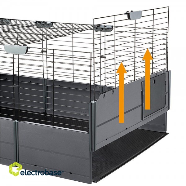 FERPLAST Multipla Maxi - modular cage for rabbit or guinea pig - 142.5 x 72 x 50 cm image 9