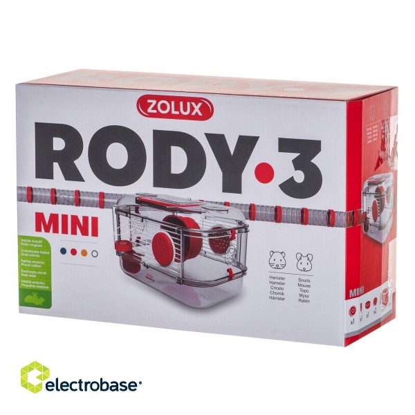 ZOLUX Rody 3 Mini Cage - red image 2