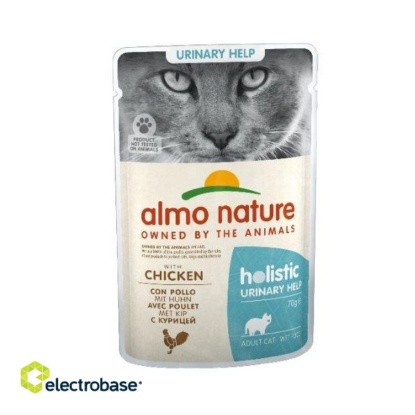 Almo Nature Holistic Urinary help - wet food for adult cats with chicken - 70g