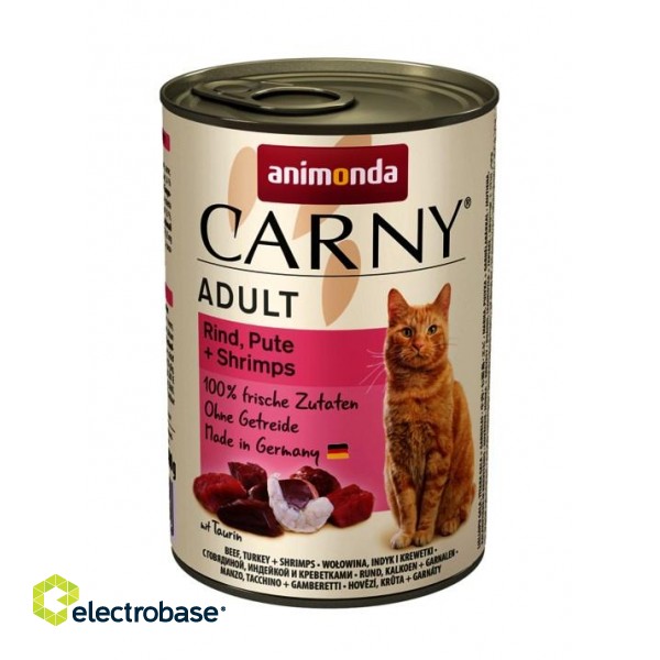 ANIMONDA Carny Adult flavour Beef Turkey and Prawns - wet cat food - 400 g