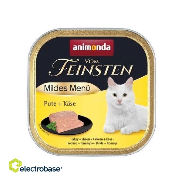 ANIMONDA vom Feinsten Mildes Menu Turkey with cheese - wet cat food - 100g