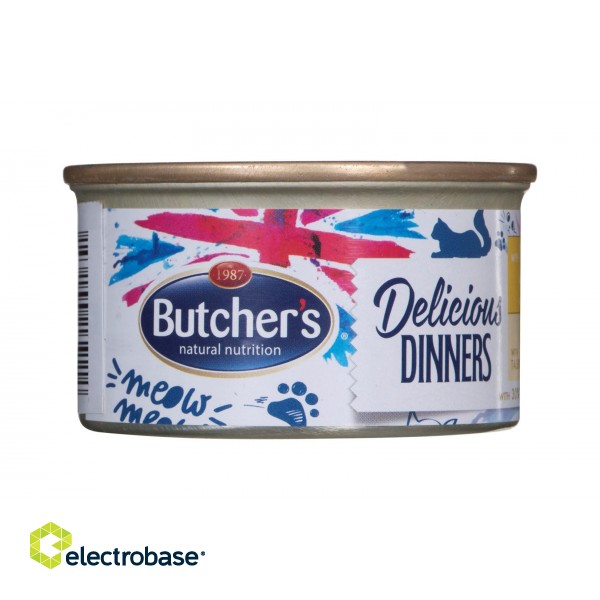 BUTCHER'S Delicious Dinners Chicken with turkey - wet cat food - 85 g paveikslėlis 1