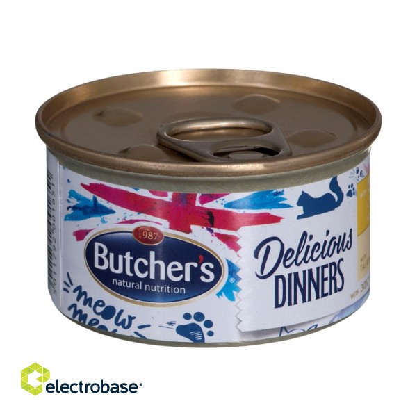 BUTCHER'S Delicious Dinners Chicken with turkey - wet cat food - 85 g paveikslėlis 2