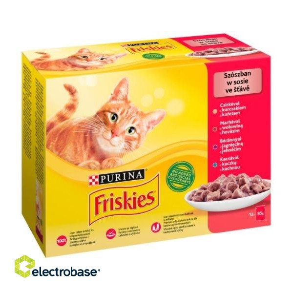 Friskies Mix meat - wet cat food - 12 x 85 g фото 1