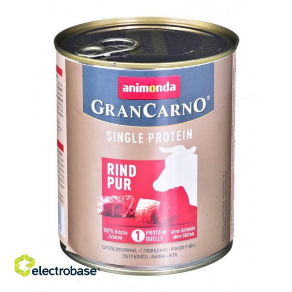 ANIMONDA GranCarno Single Protein flavor: beef - 800g can paveikslėlis 1