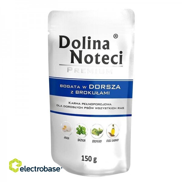 Dolina Noteci Premium rich in cod with broccoli - wet dog food - 150g
