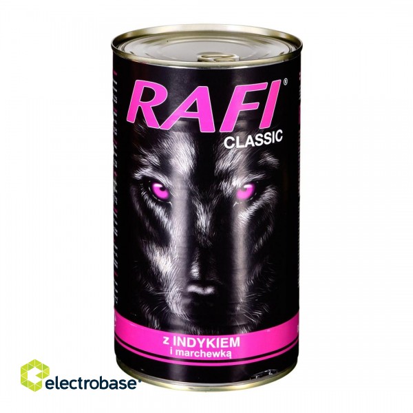 Dolina Noteci Rafi Classic with turkey and carrots - wet dog food - 1240g paveikslėlis 1