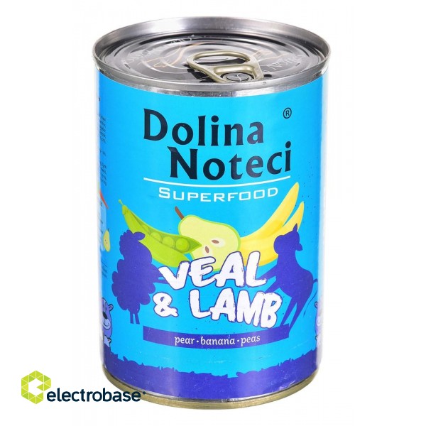DOLINA NOTECI Superfood Veal with lamb - Wet dog food - 400 g paveikslėlis 1