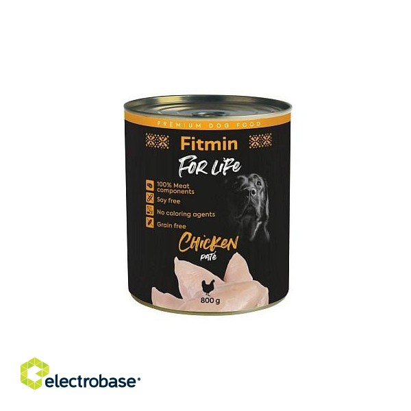 FITMIN for Life Chicken Pate - Wet dog food - 800 g