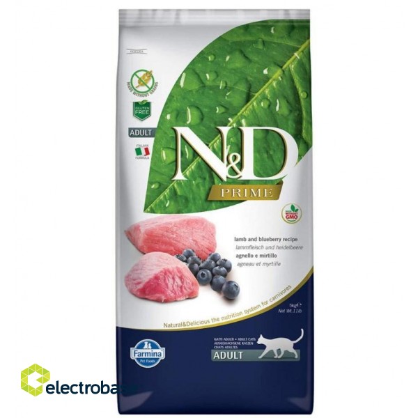 FARMINA N&D Prime Lamb & Blueberry - dry cat food - 5 kg