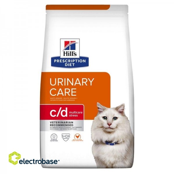 HILL'S PRESCRIPTION DIET Feline c/d Multicare Stress  Dry cat food Chicken 8 kg paveikslėlis 1