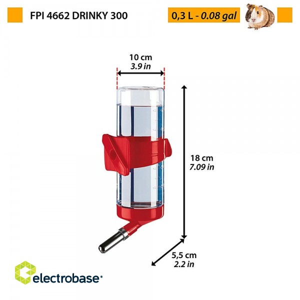Drinks - Automatic dispenser for rodents - medium- red image 3