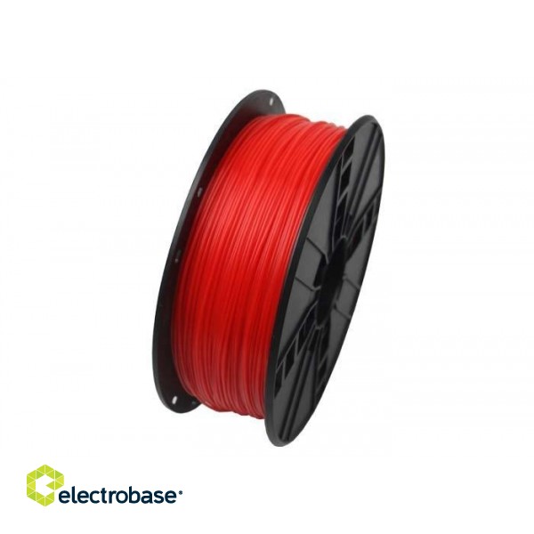 Gembird 3DP-PLA1.75-01-FR 3D printing material Polylactic acid (PLA) Fluorescent red 1 kg image 1