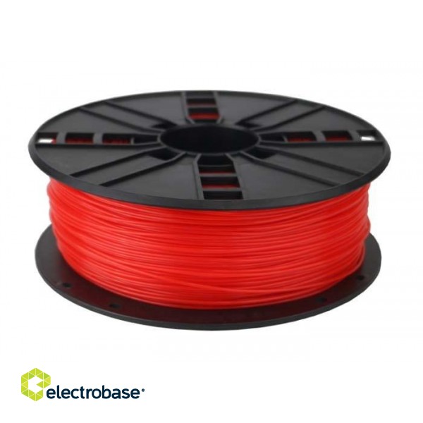 Gembird 3DP-PLA1.75-01-FR 3D printing material Polylactic acid (PLA) Fluorescent red 1 kg фото 2