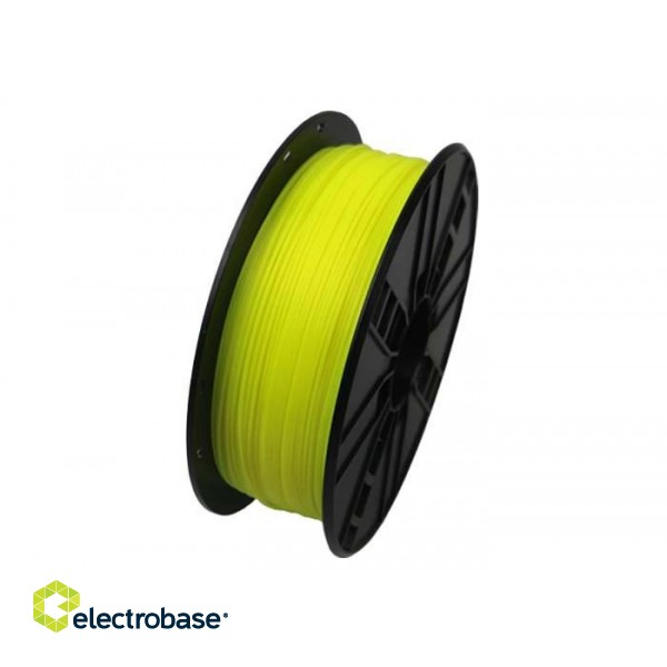 Gembird 3DP-PLA1.75-01-FY Filament - 3D printing materials Polylactic acid (PLA) Fluorescent yellow 1.0 kg image 1