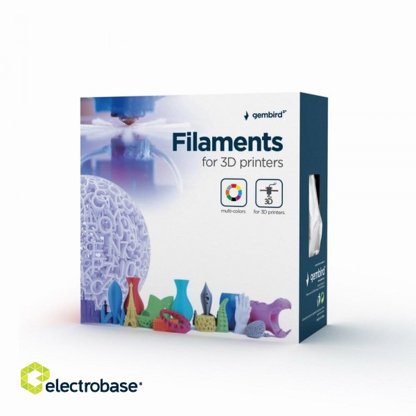 Gembird 3DP-PLA1.75-01-FY Filament - 3D printing materials Polylactic acid (PLA) Fluorescent yellow 1.0 kg image 3