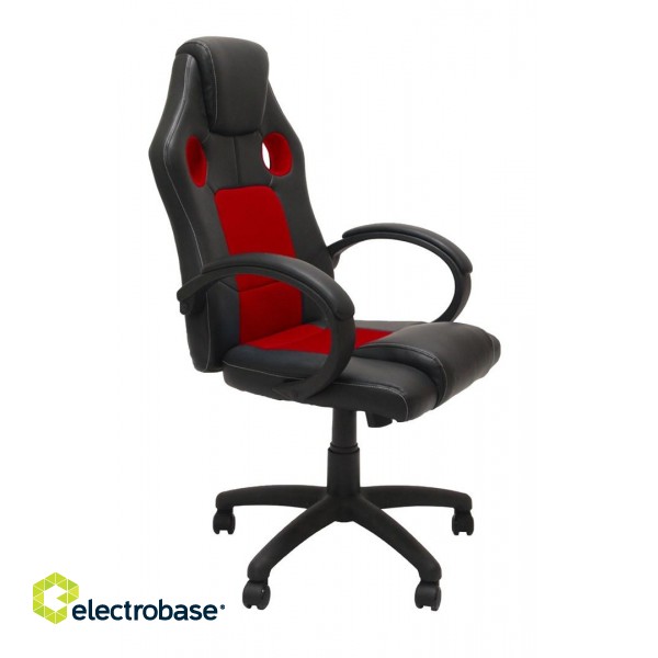 Topeshop FOTEL ENZO CZER-CZAR office/computer chair Padded seat Padded backrest image 2