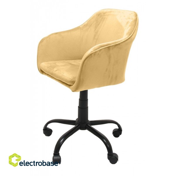 Topeshop FOTEL MARLIN ŻÓŁTY office/computer chair Padded seat Padded backrest image 1