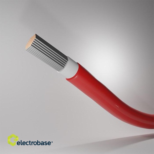 Qoltec 53852 Photovoltaic solar cable | 6mm² | 100m | red paveikslėlis 5