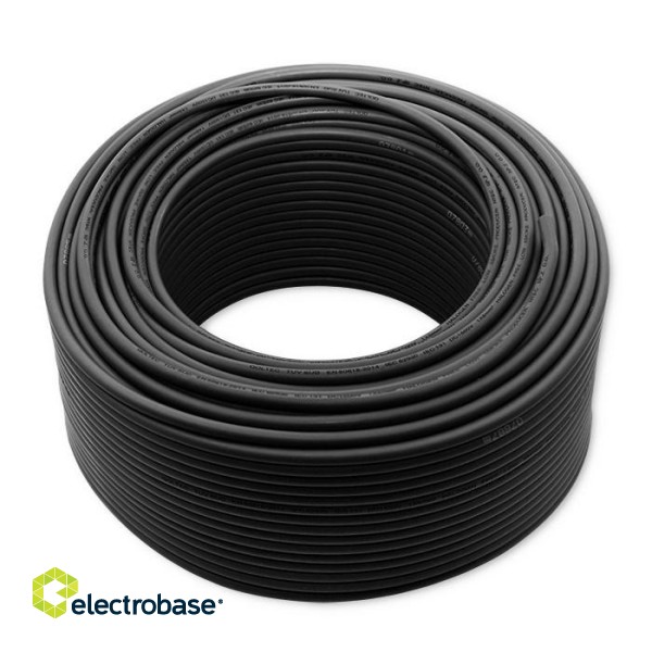 Qoltec 53853 Photovoltaic solar cable | 6mm² | 100m | black image 2