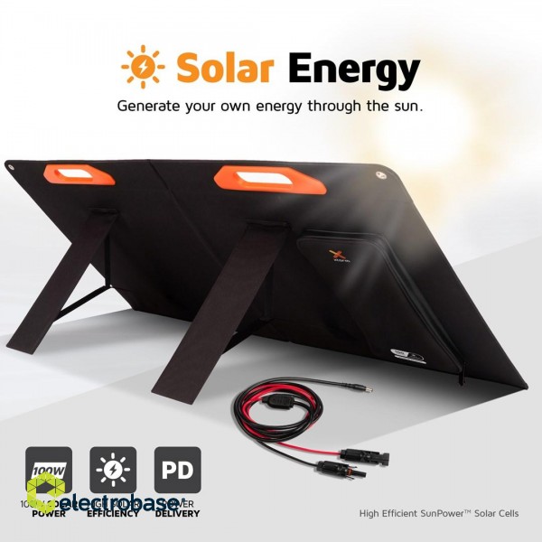 Xtorm Portable Solar Panel 100W, (USB QC3.0 18W, USB-C PD45W, DC/MC4 100W) image 9