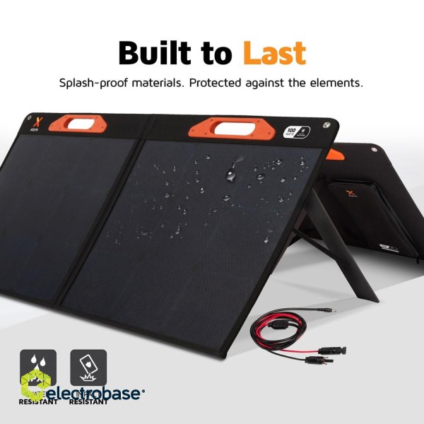 Xtorm Portable Solar Panel 200W (2x100W bundle), (2x USB QC3.0 18W, 2x USB-C PD45W, 2x DC/MC4 100W) paveikslėlis 10