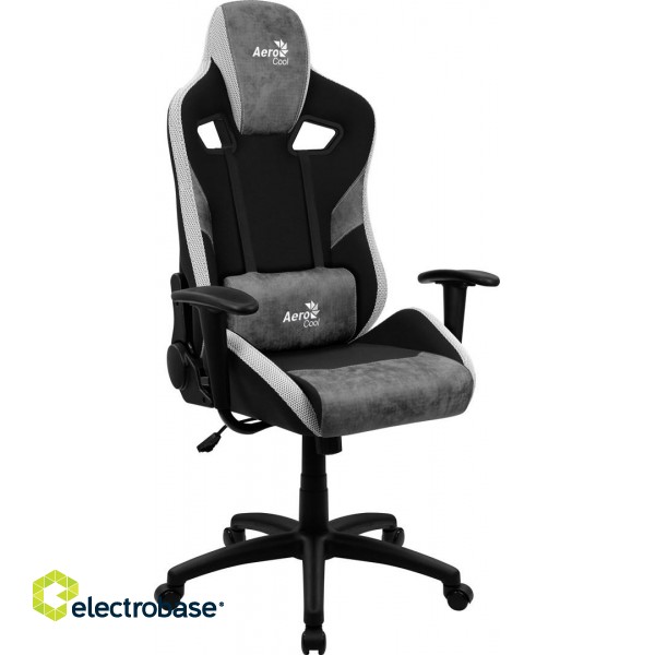 Aerocool COUNT AeroSuede Universal gaming chair Black, Grey image 2