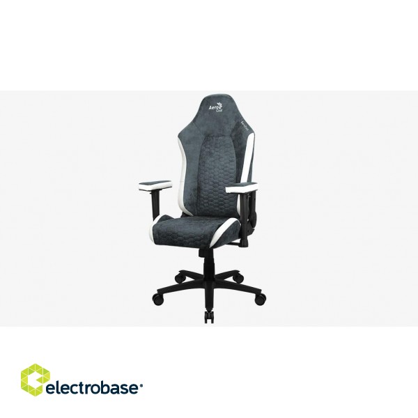 Aerocool Crown AeroSuede Universal gaming chair Padded seat Blue, Steel image 10