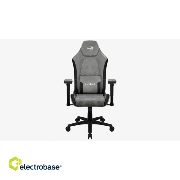 Aerocool Crown AeroSuede Universal gaming chair Padded seat Stone Grey фото 3