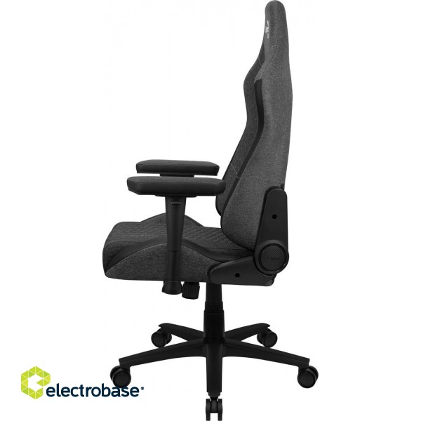 Aerocool CROWNASHBK, Ergonomic Gaming Chair, Adjustable Cushions, AeroWeave Technology, Black фото 3