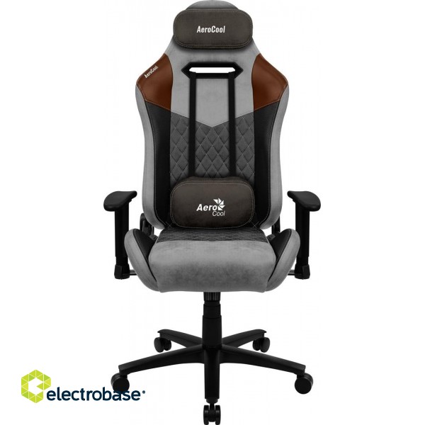 Aerocool DUKE AeroSuede Universal gaming chair Black, Brown, Grey image 1