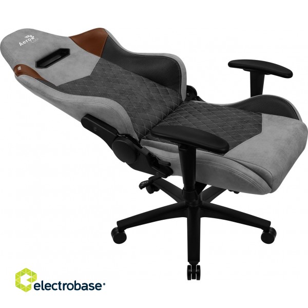 Aerocool DUKE AeroSuede Universal gaming chair Black, Brown, Grey image 6