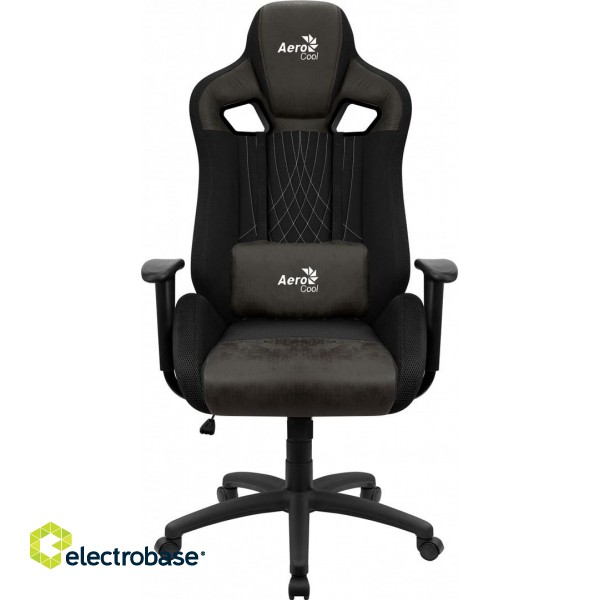 Aerocool EARL AeroSuede Universal gaming chair Black paveikslėlis 1