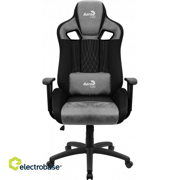 Aerocool EARL AeroSuede Universal gaming chair Black, Grey paveikslėlis 1