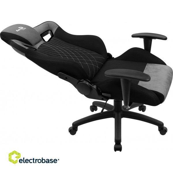 Aerocool EARL AeroSuede Universal gaming chair Black, Grey paveikslėlis 6
