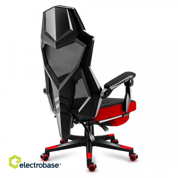 Huzaro Combat 3.0 Gaming armchair Mesh seat Black, Red paveikslėlis 6