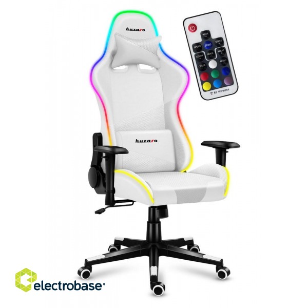 Huzaro Force 6.2 White RGB gaming chair image 1