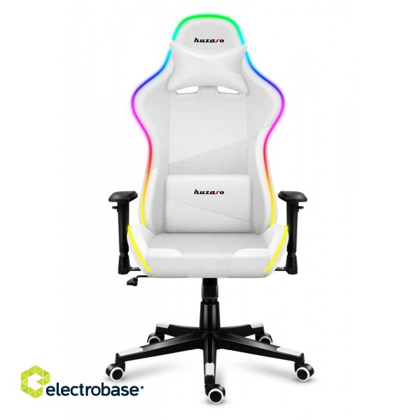 Huzaro Force 6.2 White RGB gaming chair image 2